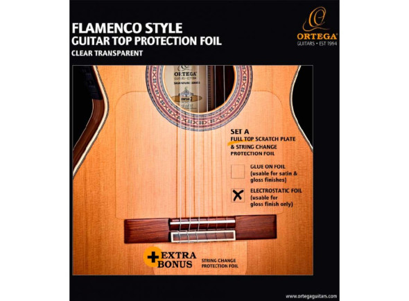 Ortega OERP-FLAM1 Clas. Guit. Pickguard Full Piece Ortega OERP-FLAM1 Clas. Guit. Pickguard Full Piece